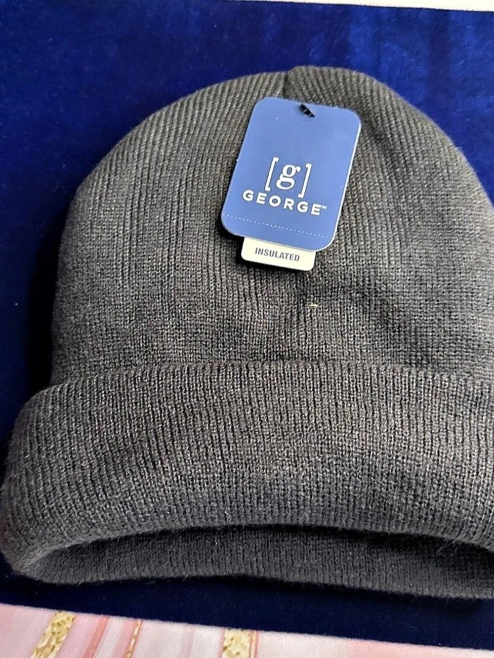 George Men's Insulated Knit Beanie in Gray